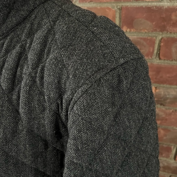 Bonobos Quilted Bomber Jacket in Heather Gray Herringbone - Picture 8 of 8